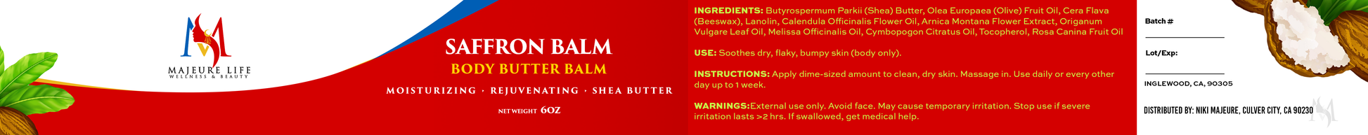 6OZ Majeure Life Body Butter Balm